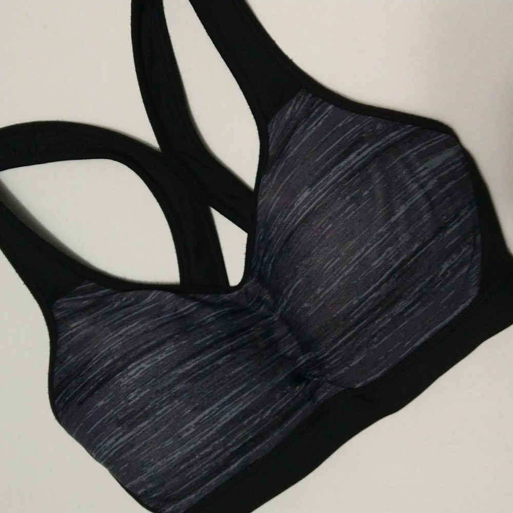 Champion Women's Support Black Sports Bra W/ Molded Pads Size S/M